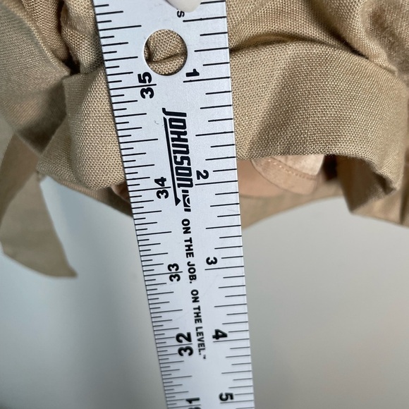 Majorelle Ameera Linen Blend Romper  Nude Tan NWT! Revolve Women’s Sz Large New - Picture 12 of 16